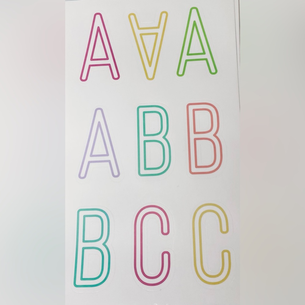 The Happy Planner Colorful Alphabet & Numbers Stickers